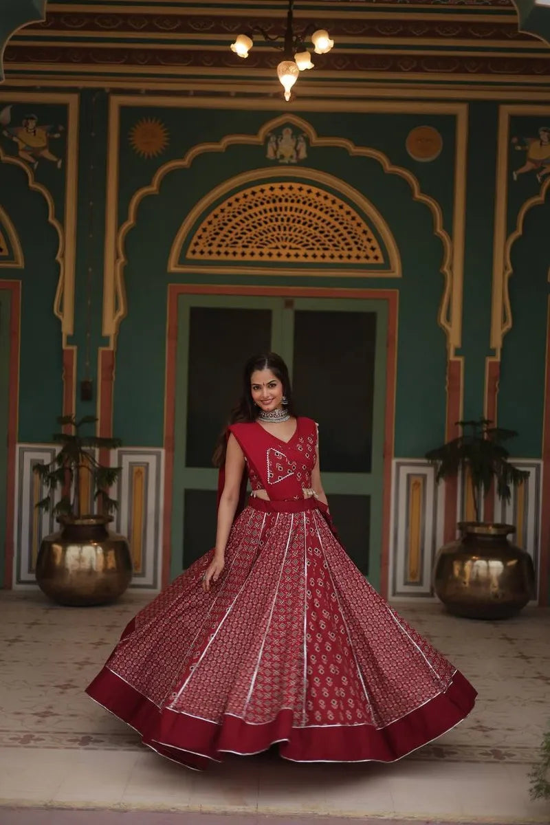 Printed Rayon Navratri Lehenga Choli