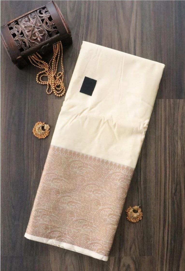 Stylish Soft Lichi Silk Jacquard All Over Saree