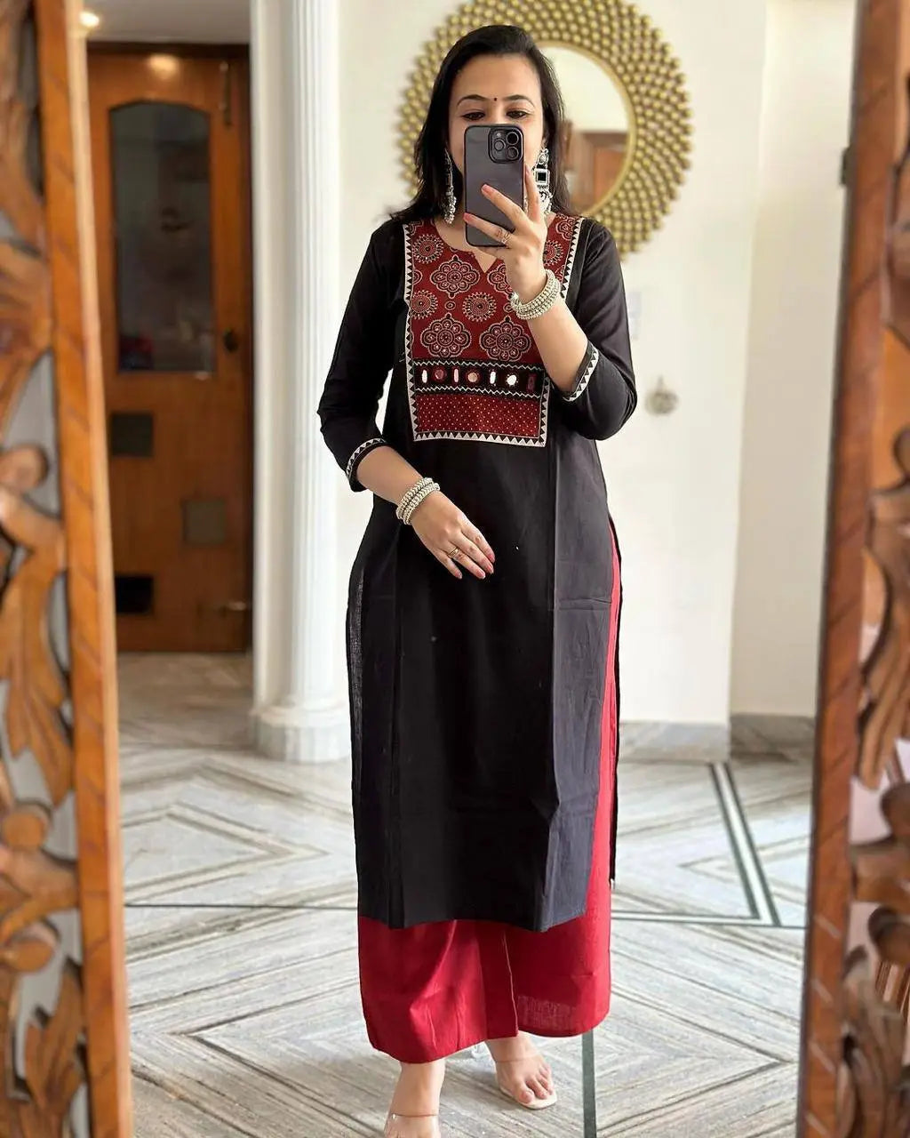 Elegant Flared Kurti Suit Perfect for Traditional Wear