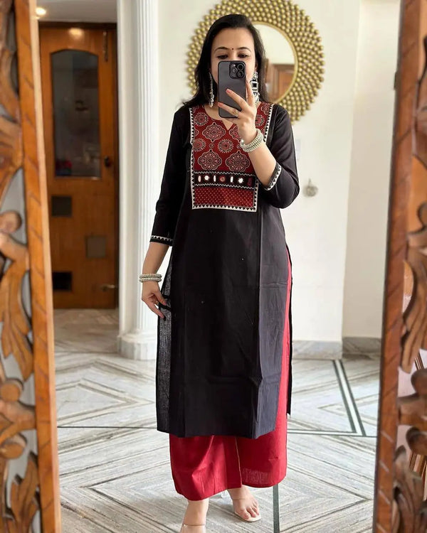 Elegant Flared Kurti Suit Perfect for Traditional Wear