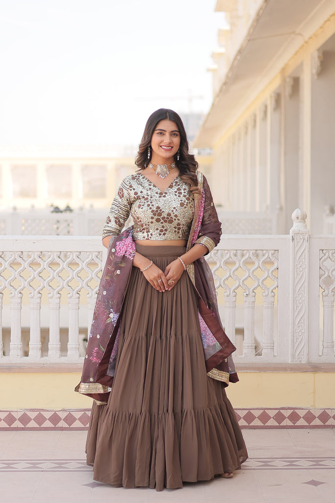 Women's Faux Georgette Lehenga Choli