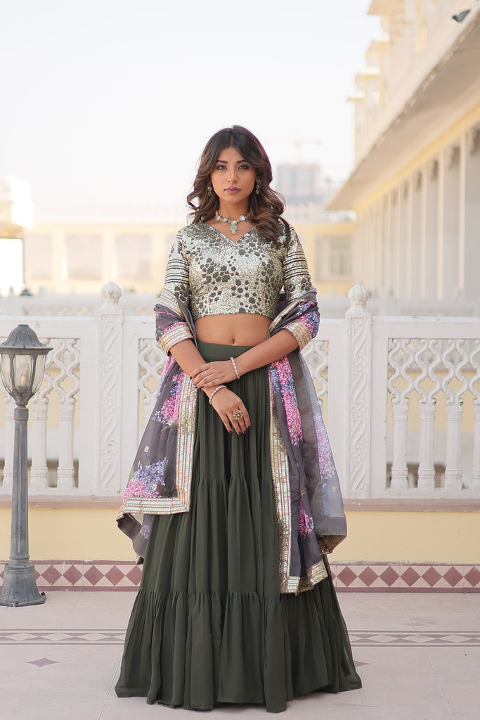 Women's Faux Georgette Lehenga Choli