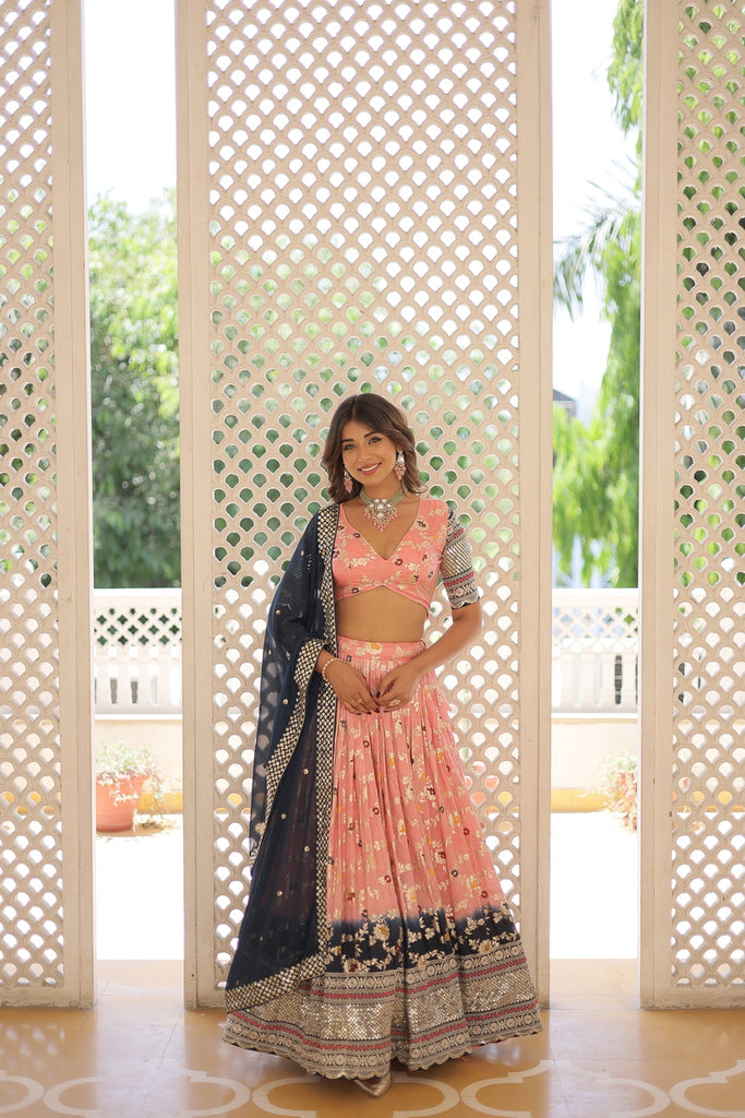 Designer Dyeable Viscose Jacquard Lehenga Choli