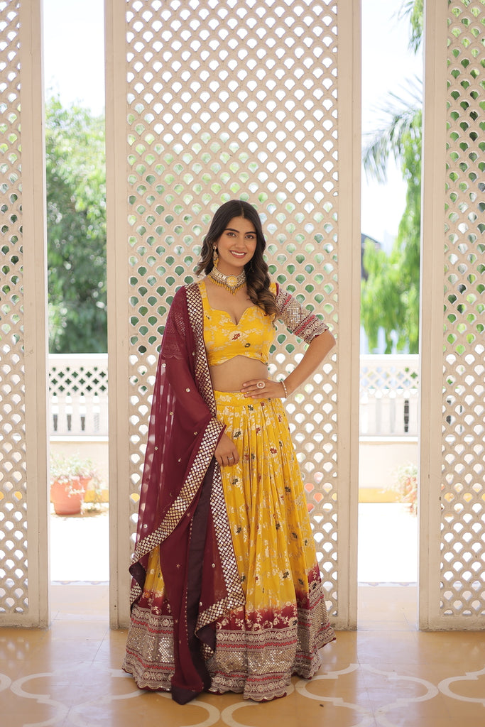 Designer Dyeable Viscose Jacquard Lehenga Choli