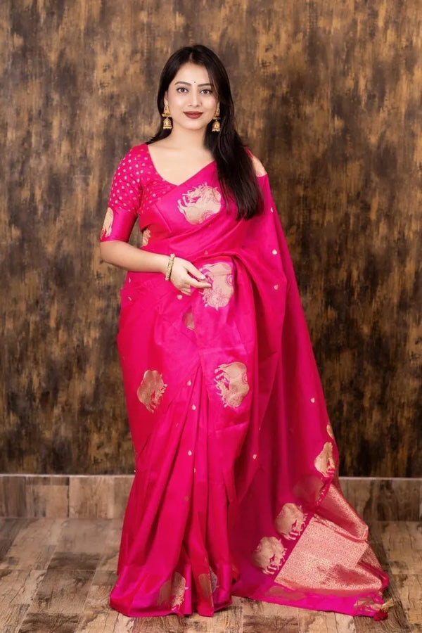 buy pink silk saree