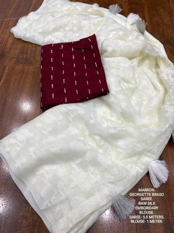 maroon blouse look
