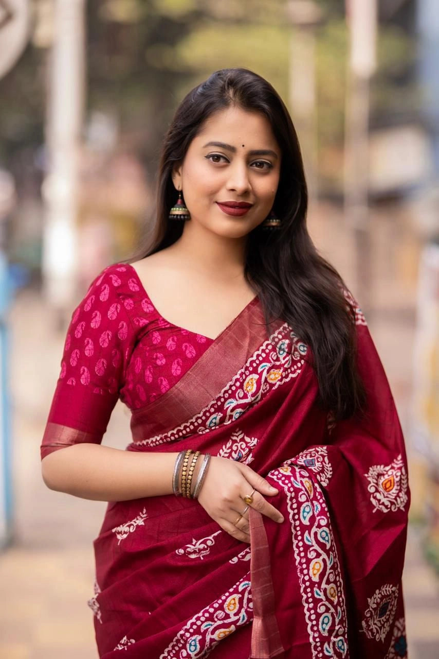 maroon festive drape
