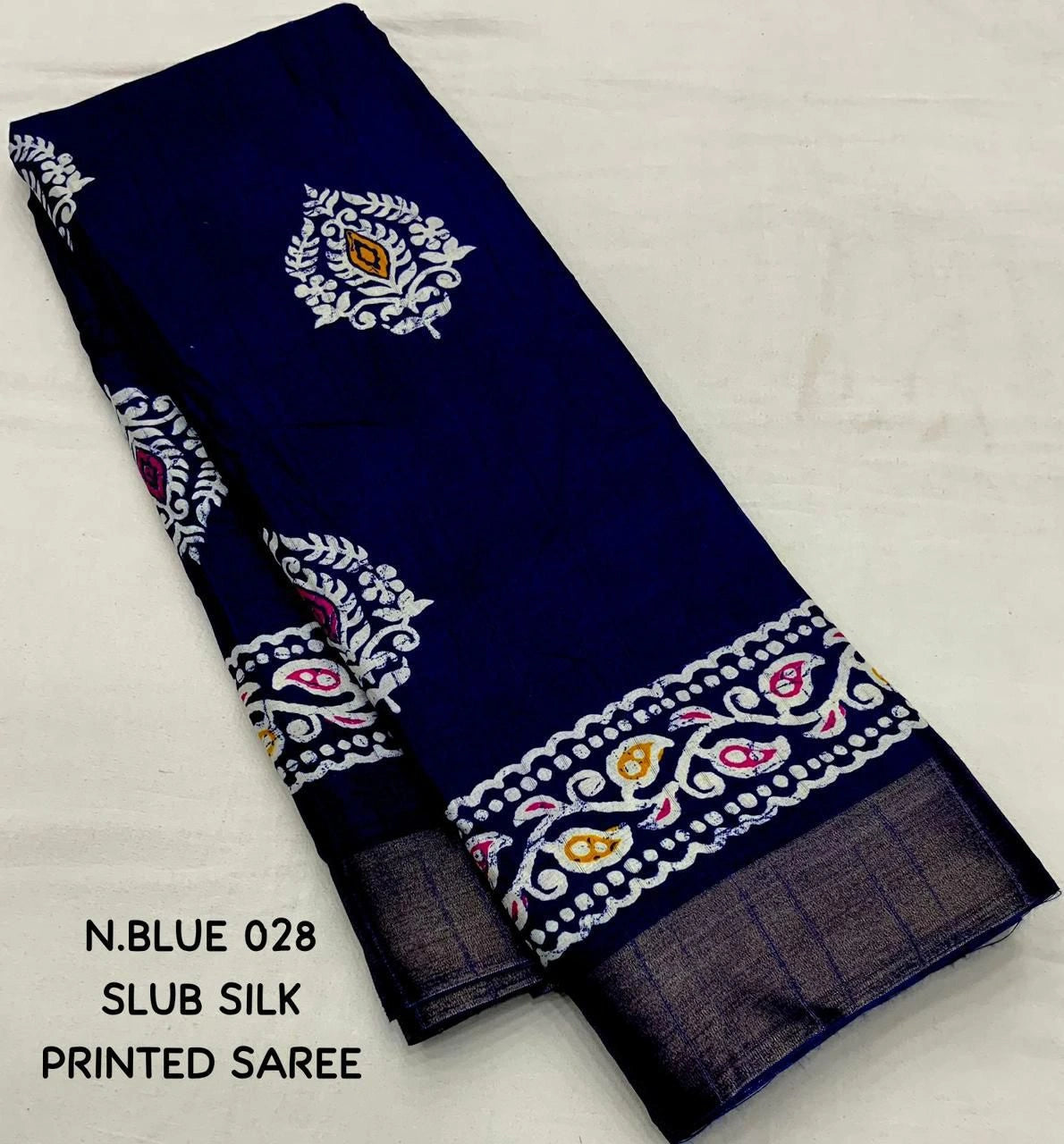 navy soft silk saree