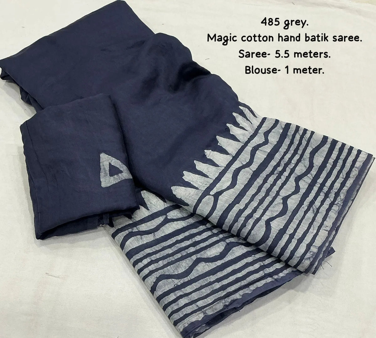 navy tassel pallu saree