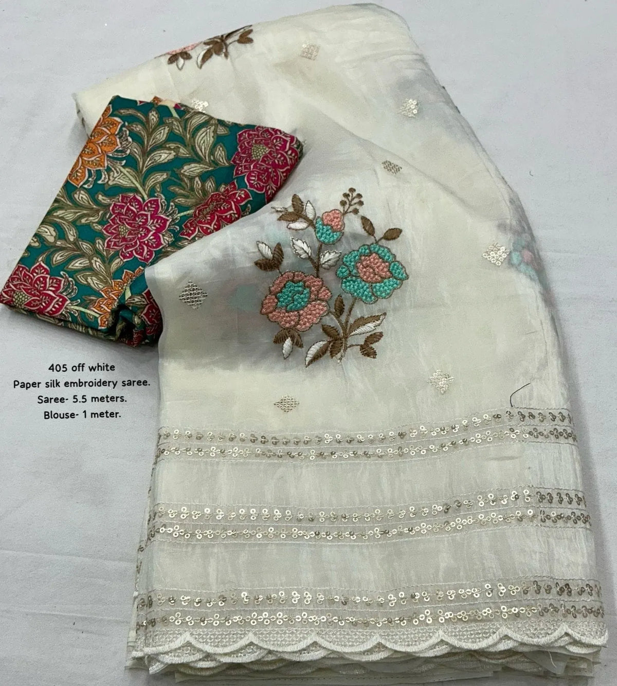 off white saree online