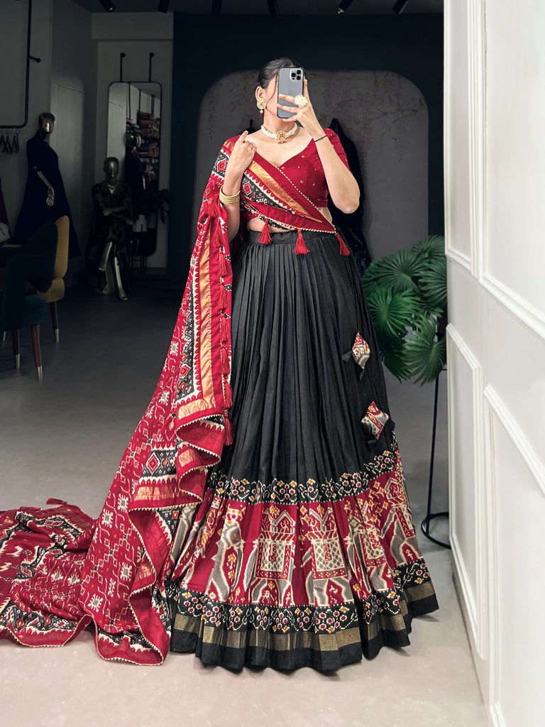 Royal Tussar Patola Lehenga Set