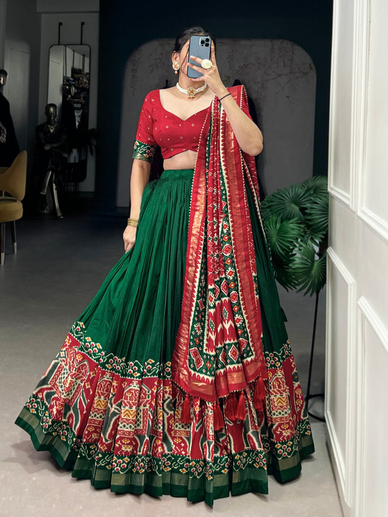 Royal Tussar Patola Lehenga Set