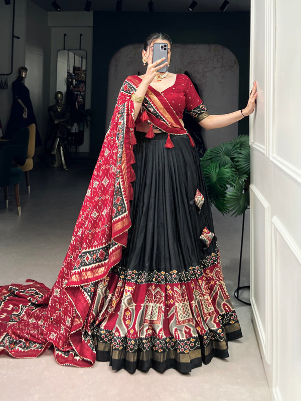 Royal Tussar Patola Lehenga Set