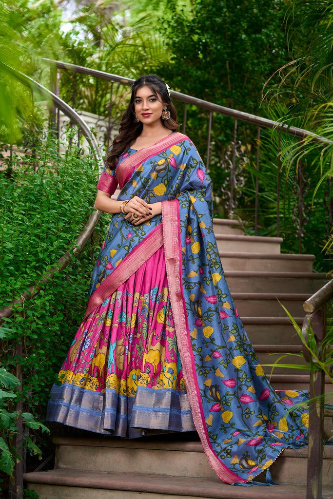 Kalamkari Dola Silk Lehenga Choli