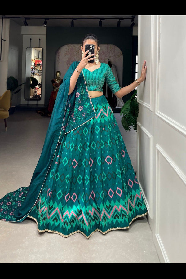 Graceful Vaishali Silk Printed Lehenga Choli for Special Occasions