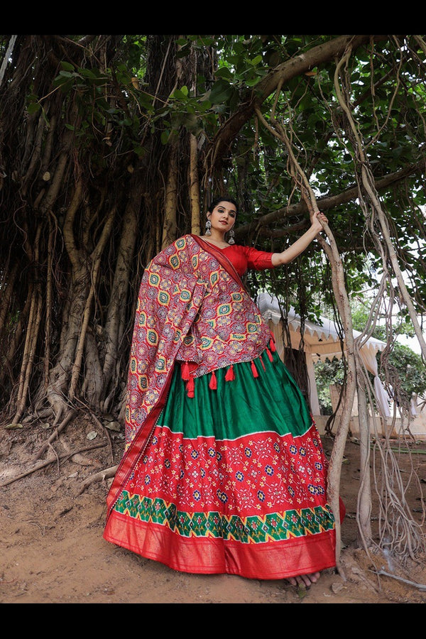 Magical Wedding Vibes Traditional Dola Silk Lehenga Choli