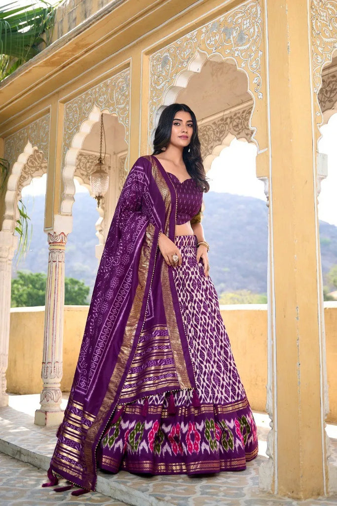 Opulent Tussar Silk Lehenga Choli for Timeless Elegance