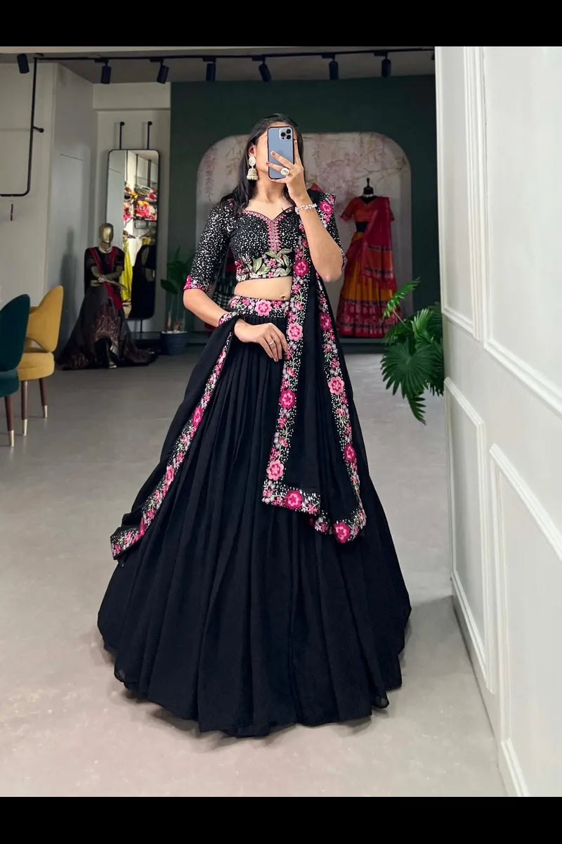 Enchanted Evenings Georgette Lehenga Choli