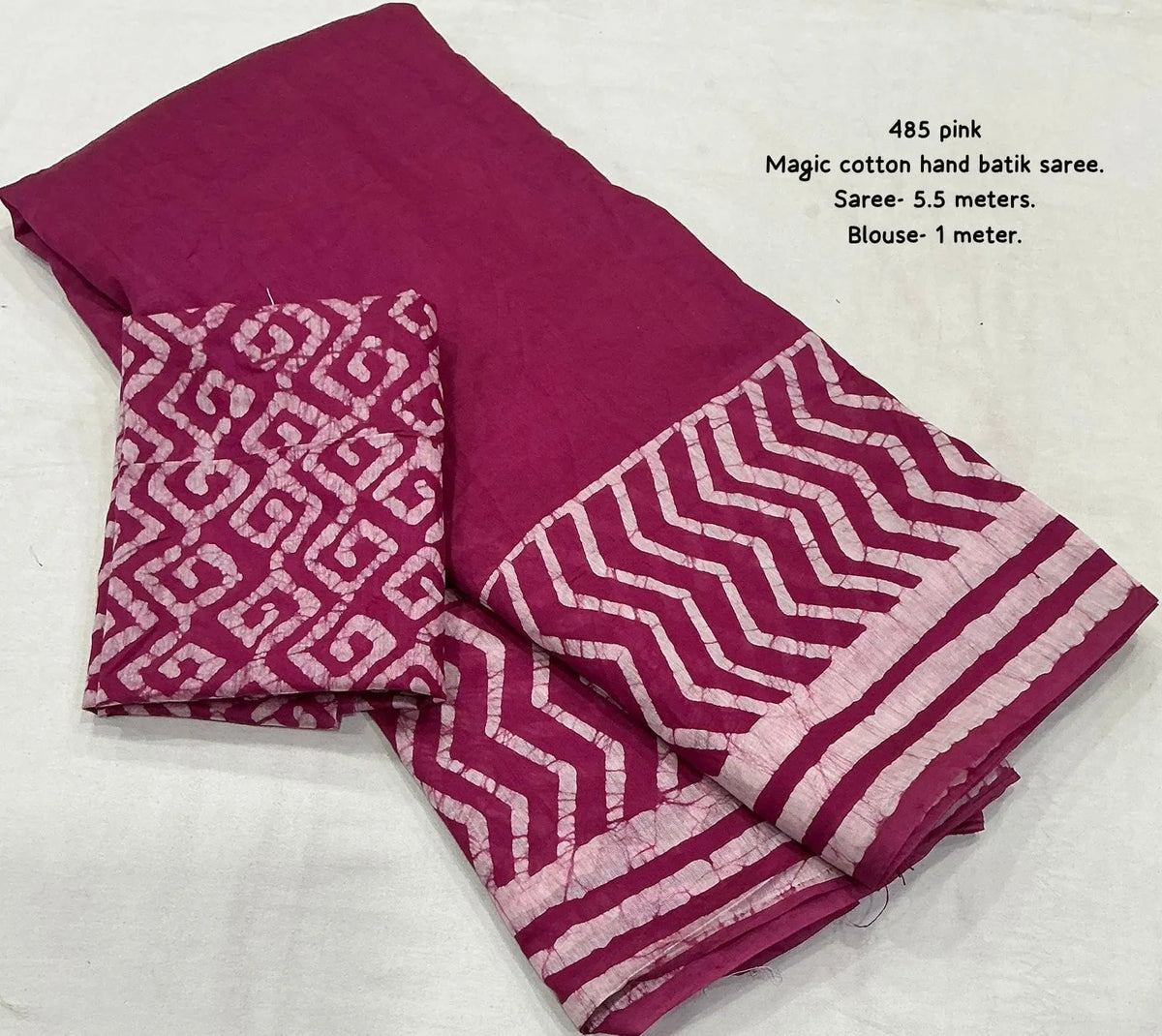 pink chanderi cotton sari