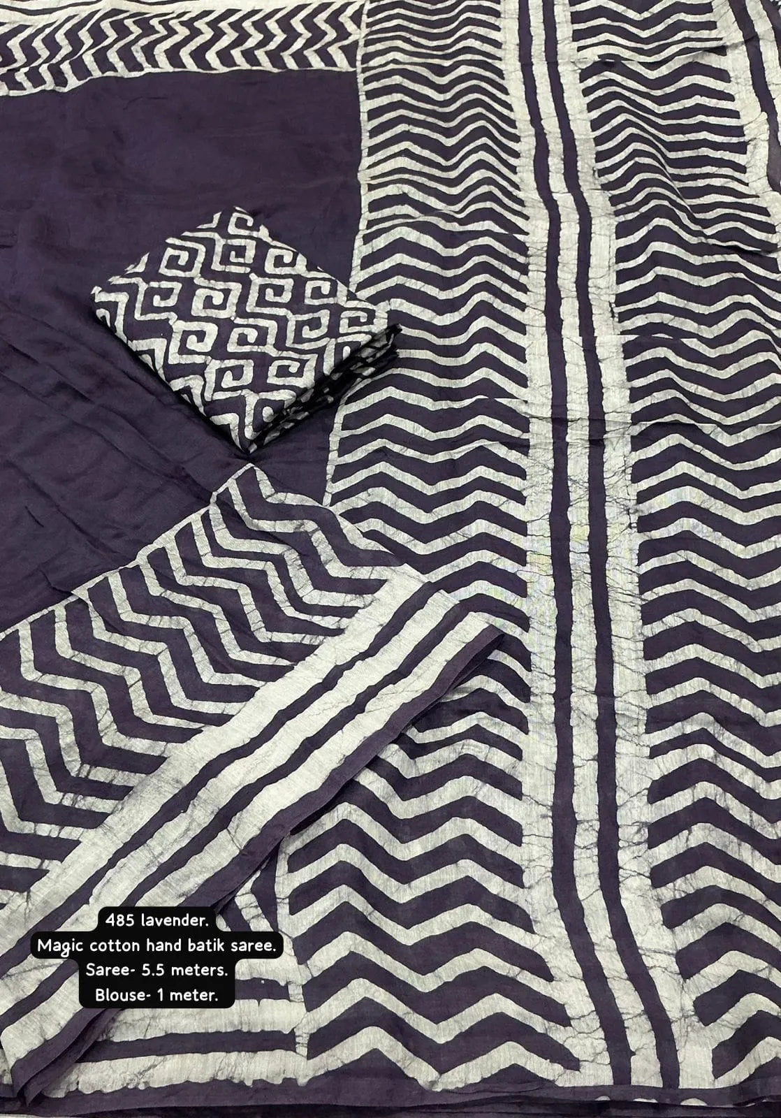 purple magic cotton saree